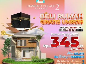 Terbaik, Call 0821-3993----- Perumahan Damarsi Sidoarjo 345 Juta Diamond Village Juanda 2