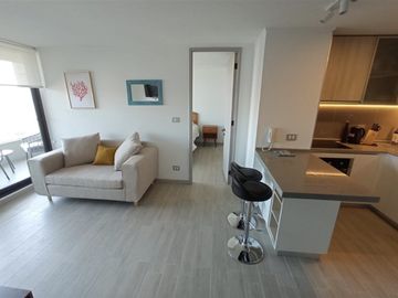 Arriendo Depto amoblado 1 dorm 1 baño Costa Montemar Concón