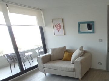 Arriendo Depto amoblado 1 dorm 1 baño Costa Montemar Concón