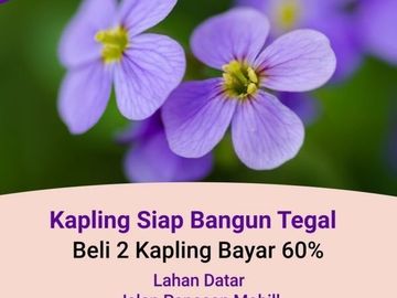 Tanah Strategis Tegal : SHM Per Kavling, Diskon 25%