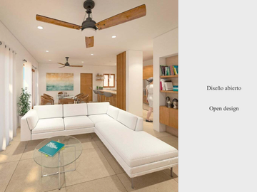 Casa de 3 recamaras + oficina, roof top privado, vista al mar y la montaña, albe