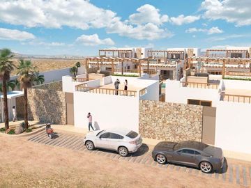 Casa de 3 recamaras + oficina, roof top privado, vista al mar y la montaña, albe
