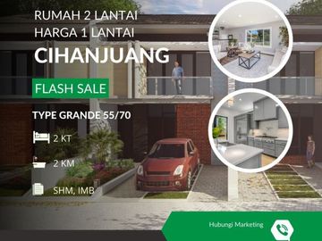 Bombastis Rumah 500 Jutaan 2 lantai Dekat Pemkot Cimahi