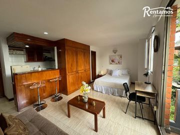 apartaestudio en arriendo en el poblado. Cod A775288