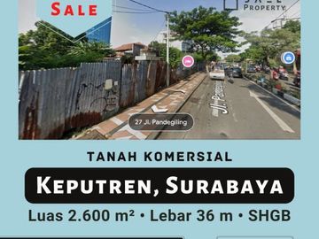 TANAH KOMERSIAL RAYA DARMO KEPUTRAN SURABAYA SEBELAH BCA