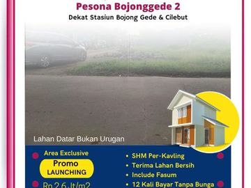 5 Menit ke Stasiun Bojonggede Tersedia Tanah Kavling