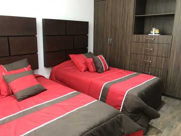 Departamento de lujo con amenidades, áreas comunes, Gym, alberca, roof, ludoteca y más.