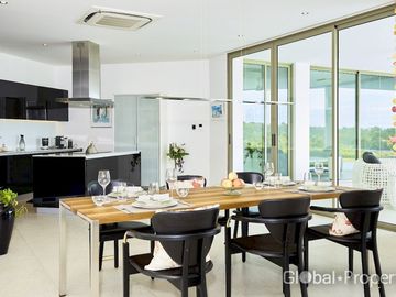 Private luxury modern house with pool and garden