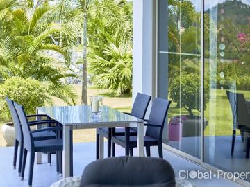 Private luxury modern house with pool and garden