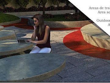 Departamento 1 recamaras más estudio, con alberca, área de juegos para niños