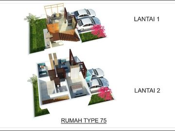 Rumah indent desain minimalis di cikutra dekat cigadung