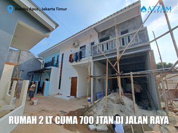 RUMAH 2 LANTAI 0 KM JALAN RAYA BAMBU APUS JAKARTA TIMUR