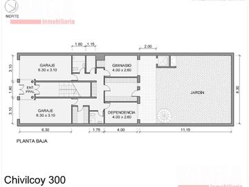 Chivilcoy 300 Casa 3 Plantas. 2 Cocheras. 2 Dep. serv. Ascensor. Jardín. Parrilla. Tza.
