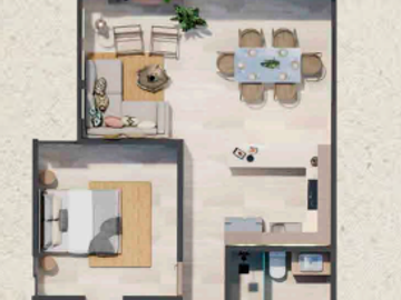 Departamento en Venta en San Benito, Najau, km 24.5 Costa Esmeralda(Pent garden)