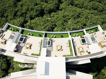 Condominio con lock off, terraza, bodega y cuarto de lavado,  con vista al bosqu