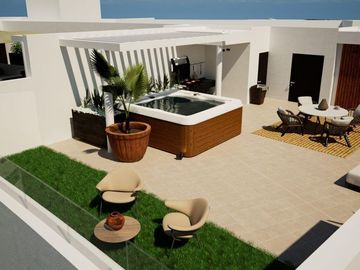 Condominio con lock off, terraza, bodega y cuarto de lavado,  con vista al bosqu