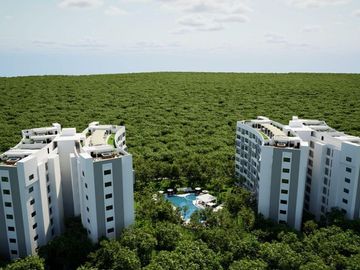 Condominio con lock off, terraza, bodega y cuarto de lavado,  con vista al bosqu