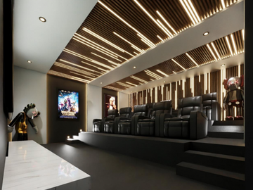 Casa en la Loma de Golf con Cine. Entrega en Agosto 2025