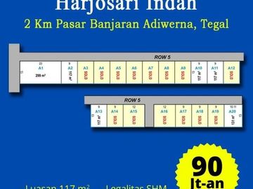 Jual Tanah Cluster Harjosari: Dekat Yonif 407