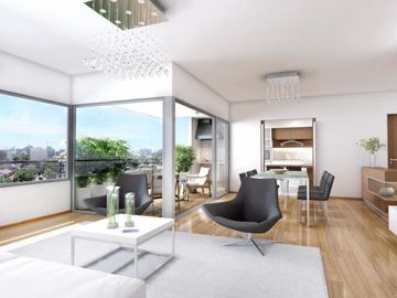 Hermoso 4 amb. Con balcón al frente y al contrafrente c/parrilla propia   Cochera y amenities
