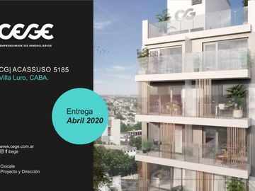 Departamentos a estrenar Proyecto Acassuso 5100 en Pozo
