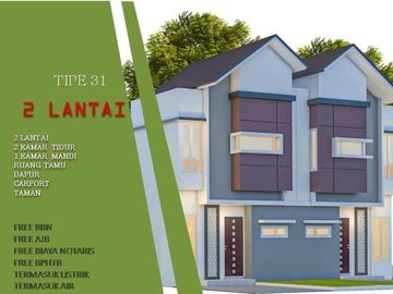 Best Price Tipe 31/63 2 Lantai Rumah KPR Siap 2KT