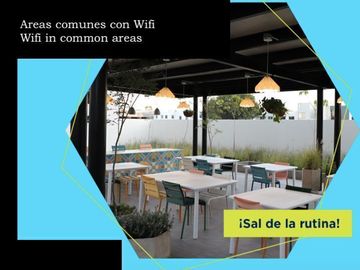 Departamento 2 recamaras más estudio, con alberca, área de juegos para niños