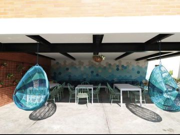 Departamento 2 recamaras más estudio, con alberca, área de juegos para niños