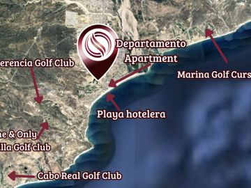 Departamento a pasos del mar, alberca, gimnasio y cancha de tennis, en venta  co