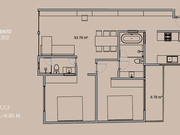 Departamentos en venta Roma norte Zacatecas 21