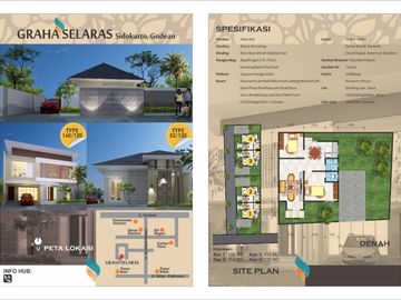 RUMAH MURAH DI GODEAN TYPE 65/120 ADA KOLAM RENANG MINI HARGA 600 JUTAAN