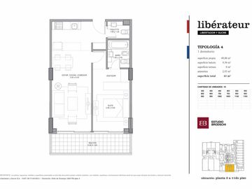 2 ambientes en Edificio Liberateur- A estrenar- Amenities de categoría