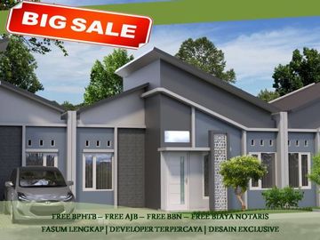 Rumah Pakisaji Kawasan Asri dan Udara Bersih 2KT Tipe 25/107 Hook