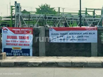 Tanah, Jual, Tambun Selatan, 17310m2, Di Jalan Utama 2 Jalur, Jl Diponegoro, Seberang Suzuki , Sebelah Nihon Plast