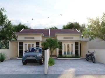 Rumah Modern Desain Minimalis Type 45 di Prambanan