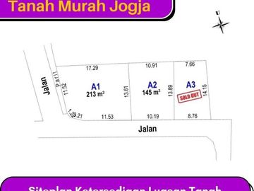 TANAH DIJUAL JL.KALIURANG KM 10, JOGJA DEKAT KAMPUS UII