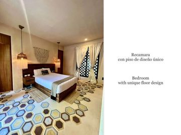 Departamento con alberca privada, comedor en exterior, paneles solares, rodeado