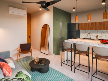 Departamento de dos habitaciones en venta dentro de Mérida en Díaz Ordaz