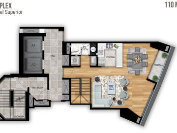 DEPARTAMENTO DUPLEX EN VENTA CON VISTA AL MAR EN PROYECTO