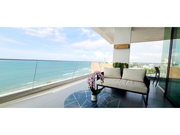Venta Departamento de lujo frente al mar edf. Poseidón Manta Ecuador.