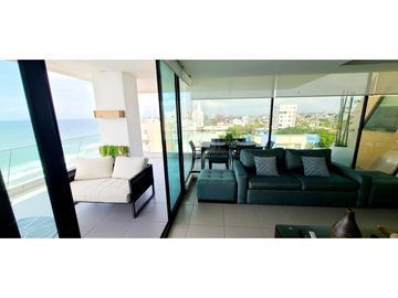 Venta Departamento de lujo frente al mar edf. Poseidón Manta Ecuador.