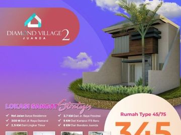 Harga Terjangkau, Call 0821-3993----- Perumahan Murah Minimalis Sidoarjo 345 Juta Diamond Village Juanda 2