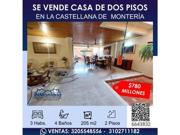SE VENDE CASA DE DOS PISOS EN LA CASTELLANA EN MONTERA