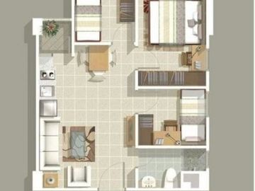 Kosongan 3br unit apart greenbay pluit, Siap huni!