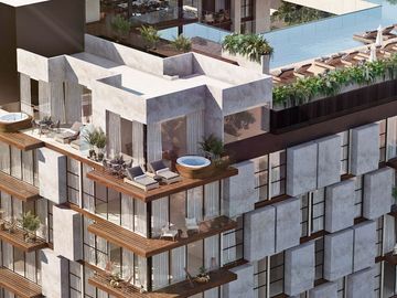 Apartamento a pasos de la Quinta Avenida, rooftop, en venta Playa del Carmen.