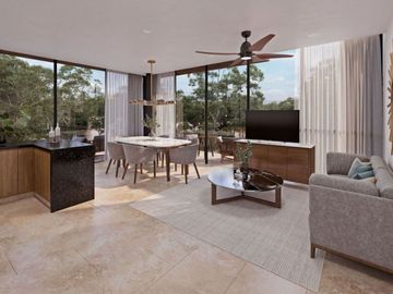 Apartamento a pasos de la Quinta Avenida, rooftop, en venta Playa del Carmen.