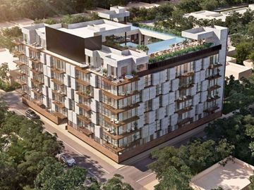 Apartamento a pasos de la Quinta Avenida, rooftop, en venta Playa del Carmen.