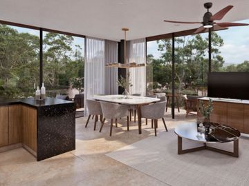 Apartamento a pasos de la Quinta Avenida, rooftop, en venta Playa del Carmen.