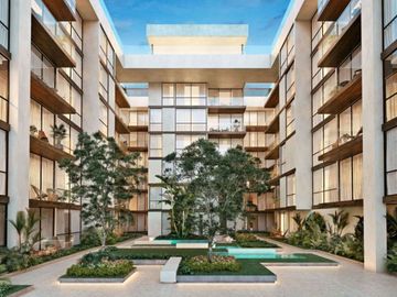 Apartamento a pasos de la Quinta Avenida, rooftop, en venta Playa del Carmen.