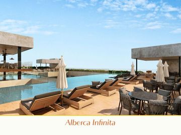 Apartamento a pasos de la Quinta Avenida, rooftop, en venta Playa del Carmen.